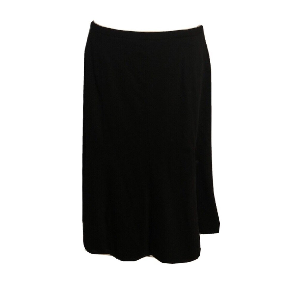 Talbots Skirt women's size 14‎ Petites Black Stretch lined